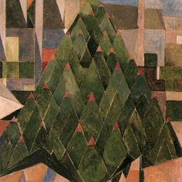 《树》特奥·凡·杜斯伯格(Theo van Doesburg)高清作品欣赏