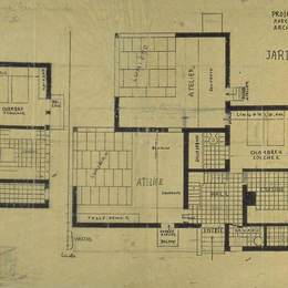 《双工作室公寓设计、方案及轴测》特奥·凡·杜斯伯格(Theo van Doesburg)高清作品欣赏