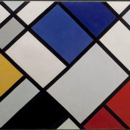 特奥·凡·杜斯伯格(Theo van Doesburg)高清作品:Contra-Composition of Dissonances, XVI