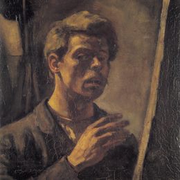 《自画像》特奥·凡·杜斯伯格(Theo van Doesburg)高清作品欣赏