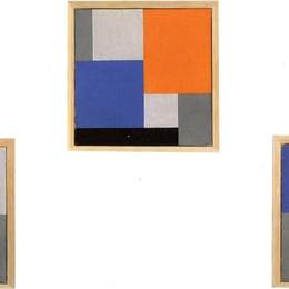 《三部分组成》特奥·凡·杜斯伯格(Theo van Doesburg)高清作品欣赏
