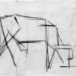 《合成（母牛）》特奥·凡·杜斯伯格(Theo van Doesburg)高清作品欣赏