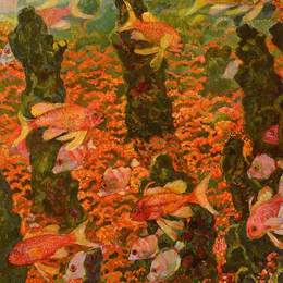 《水族馆》西奥·凡·莱西尔伯格(Theo van Rysselberghe)高清作品欣赏