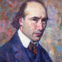 《安德烈纪德肖像》西奥·凡·莱西尔伯格(Theo van Rysselberghe)高清作品欣赏