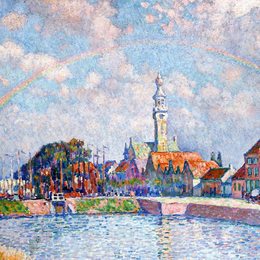 《彩虹彩虹》西奥·凡·莱西尔伯格(Theo van Rysselberghe)高清作品欣赏