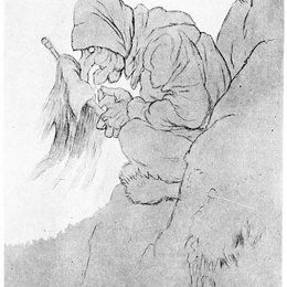 蒂奥多·吉特尔森(Theodor Severin Kittelsen)高清作品:Trollkjerringen I Bergskorten