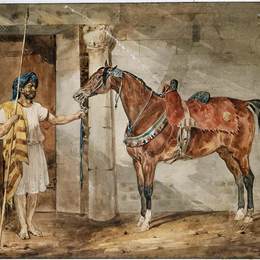 《马（东方）》泰奥多尔·席里柯(Theodore Gericault)高清作品欣赏