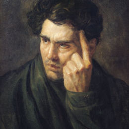 《拜伦勋爵肖像》泰奥多尔·席里柯(Theodore Gericault)高清作品欣赏