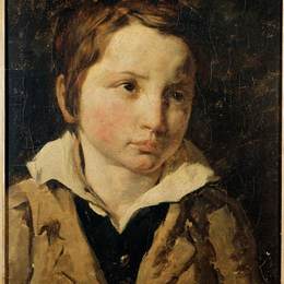 《小男孩的肖像，也许是》泰奥多尔·席里柯(Theodore Gericault)高清作品欣赏