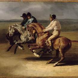 《赛马》泰奥多尔·席里柯(Theodore Gericault)高清作品欣赏