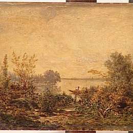 《河边》西奥多·卢索(Theodore Rousseau)高清作品欣赏