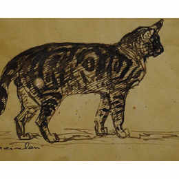 《猫》索菲尔·史坦林(Theophile Steinlen)高清作品欣赏