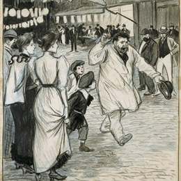 《“选举人”》索菲尔·史坦林(Theophile Steinlen)高清作品欣赏