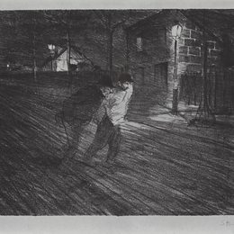 《考兰法院》索菲尔·史坦林(Theophile Steinlen)高清作品欣赏