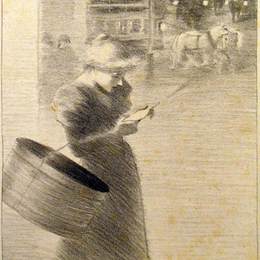 《写一封信》索菲尔·史坦林(Theophile Steinlen)高清作品欣赏