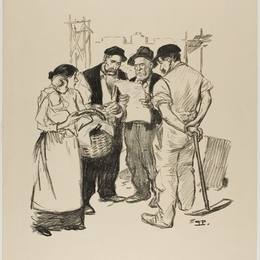 《回程》索菲尔·史坦林(Theophile Steinlen)高清作品欣赏