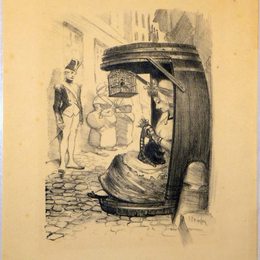 《你很近的蜡烛》索菲尔·史坦林(Theophile Steinlen)高清作品欣赏