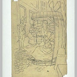 《你很近的蜡烛》索菲尔·史坦林(Theophile Steinlen)高清作品欣赏