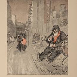 《联合国主席穆西克》索菲尔·史坦林(Theophile Steinlen)高清作品欣赏