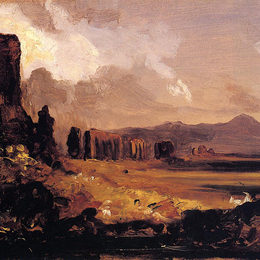 《罗马罗马尼亚（罗马附近的渡槽研究）》托马斯·科尔(Thomas Cole)高清作品欣赏