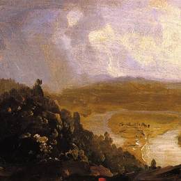 托马斯·科尔(Thomas Cole)高清作品:Sketch for The Oxbow