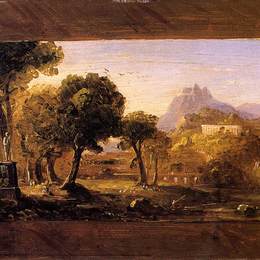 《阿卡迪亚之梦研究》托马斯·科尔(Thomas Cole)高清作品欣赏