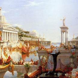 《帝国的历程：帝国的完善》托马斯·科尔(Thomas Cole)高清作品欣赏