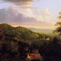 托马斯·科尔(Thomas Cole)高清作品:View of Monte Video Seat of Daniel Wadsworth