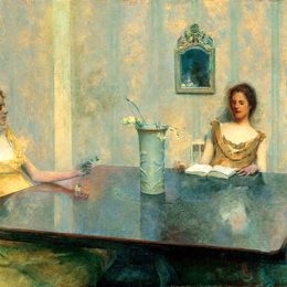 《读物》托马斯·杜因(Thomas Dewing)高清作品欣赏