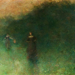 《日出前》托马斯·杜因(Thomas Dewing)高清作品欣赏