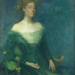《绿岛利达》托马斯·杜因(Thomas Dewing)高清作品欣赏
