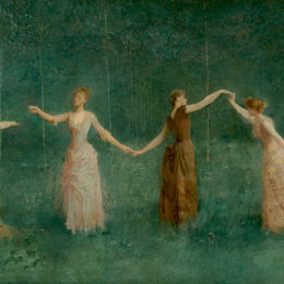 《夏天》托马斯·杜因(Thomas Dewing)高清作品欣赏
