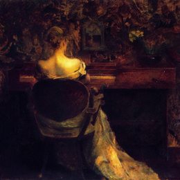 《斯宾特》托马斯·杜因(Thomas Dewing)高清作品欣赏