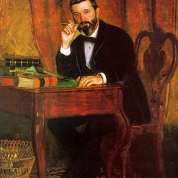 托马斯·伊肯斯(Thomas Eakins)高清作品:Portrait of Dr. Horatio C Wood