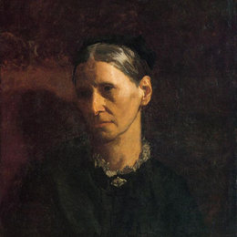 托马斯·伊肯斯(Thomas Eakins)高清作品:Portrait of Mrs. James W. Crowell