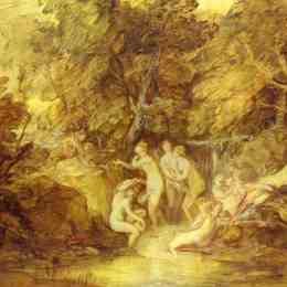 《黛安娜和阿克泰翁》托马斯·庚斯博罗(Thomas Gainsborough)高清作品欣赏