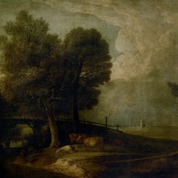 《景观中的牛群人物》托马斯·庚斯博罗(Thomas Gainsborough)高清作品欣赏