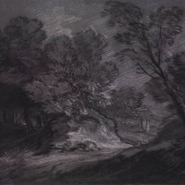 《山地森林景观》托马斯·庚斯博罗(Thomas Gainsborough)高清作品欣赏