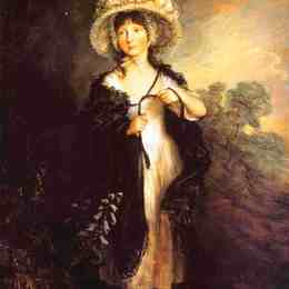 《伊丽莎白哈弗菲尔德小姐》托马斯·庚斯博罗(Thomas Gainsborough)高清作品欣赏