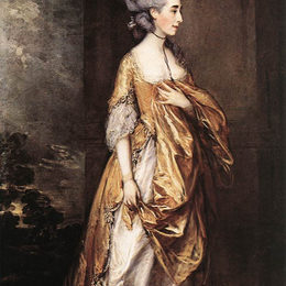 托马斯·庚斯博罗(Thomas Gainsborough)高清作品:Mrs. Grace D. Elliott