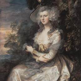 《托马斯希伯特太太》托马斯·庚斯博罗(Thomas Gainsborough)高清作品欣赏