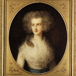 《伊丽莎白鲍斯的肖像》托马斯·庚斯博罗(Thomas Gainsborough)高清作品欣赏