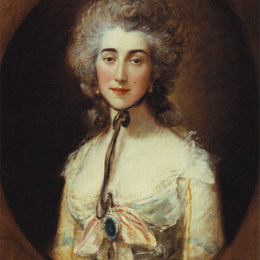 托马斯·庚斯博罗(Thomas Gainsborough)高清作品:Portrait of Grace Dalrymple Elliott