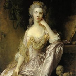 《德拉蒙德夫人画像》托马斯·庚斯博罗(Thomas Gainsborough)高清作品欣赏