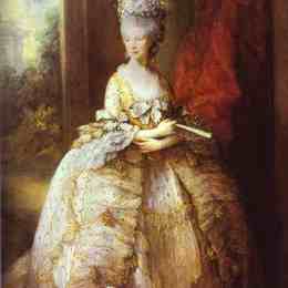 《夏洛特女王的肖像》托马斯·庚斯博罗(Thomas Gainsborough)高清作品欣赏