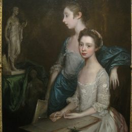 《艺术家女儿的肖像》托马斯·庚斯博罗(Thomas Gainsborough)高清作品欣赏