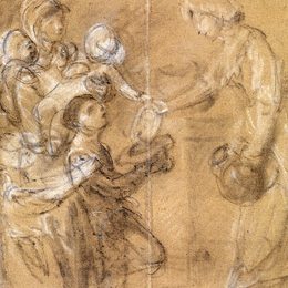 《“赈济慈善”的研究；》托马斯·庚斯博罗(Thomas Gainsborough)高清作品欣赏