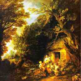 《小屋门》托马斯·庚斯博罗(Thomas Gainsborough)高清作品欣赏