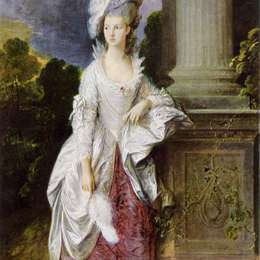 托马斯·庚斯博罗(Thomas Gainsborough)高清作品:The Hon. Mrs. Graham