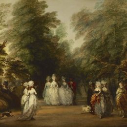 《圣杰姆斯公园的购物中心》托马斯·庚斯博罗(Thomas Gainsborough)高清作品欣赏